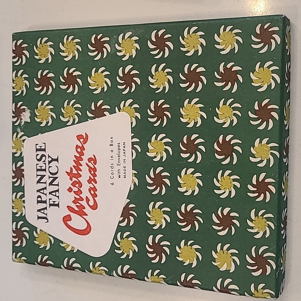 Vintage Japanese Christmas Cards New in Box.
